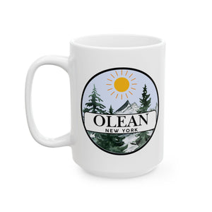 Olean NY Ceramic Mug, (11oz, 15oz)