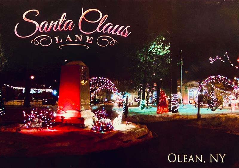 Lincoln Park Santa Claus Lane Postcard