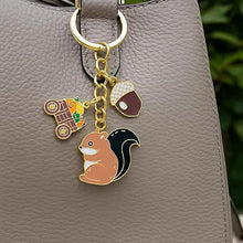 Load image into Gallery viewer, Squirrel Keychain with Acorn