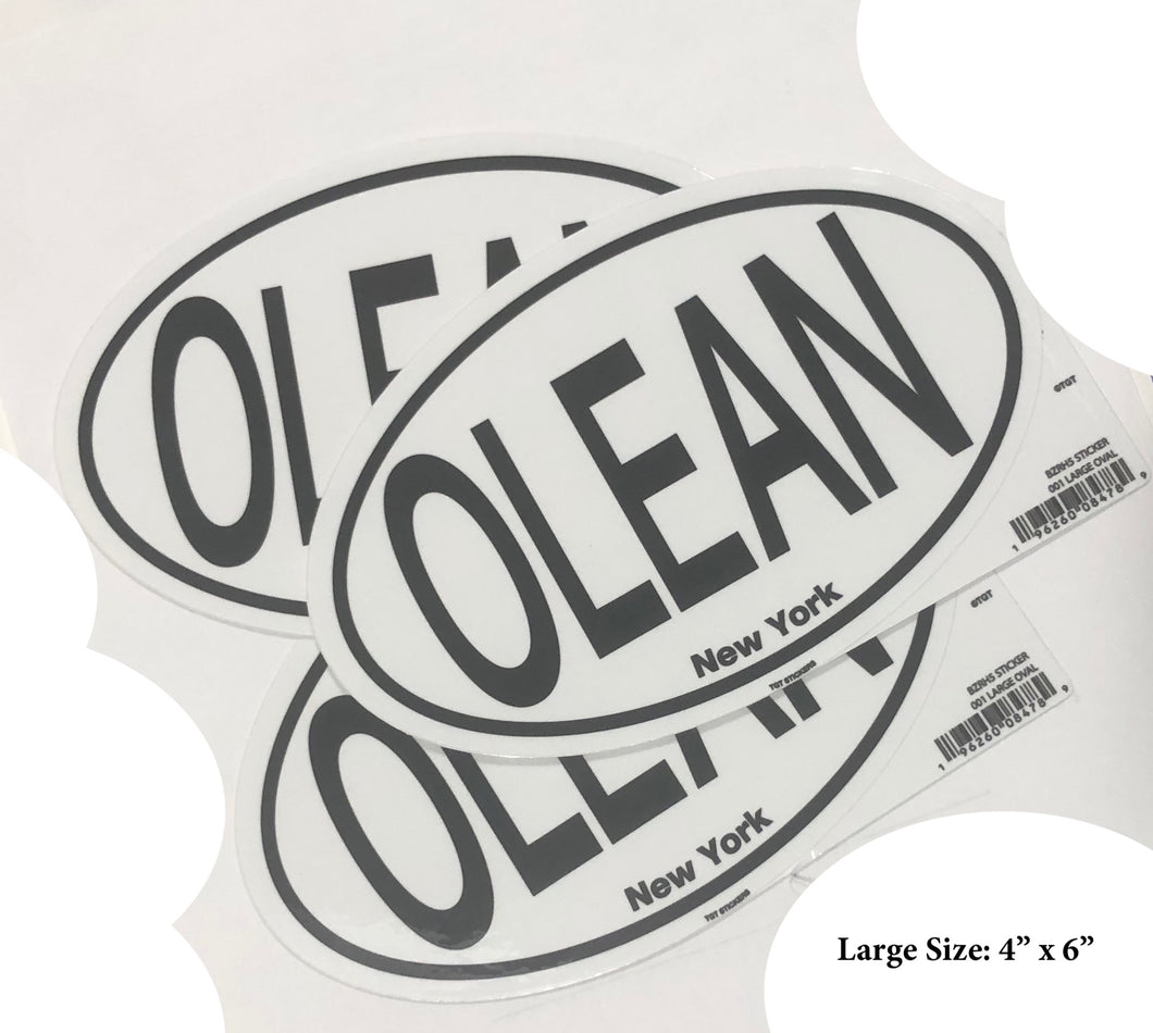 Olean, NY - Large - Window or Bumper sticker